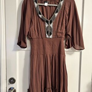 NWOTVenus Brown Beaded Women's DressVenus , this is brand new never been worn.